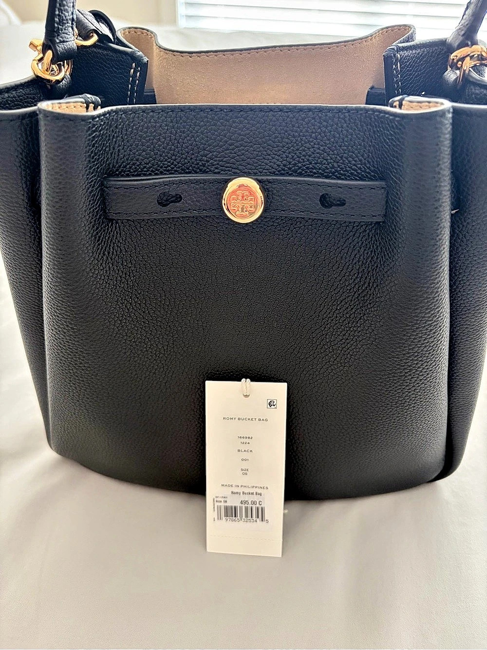 Tory Burch Romy Bucket Bag in Black